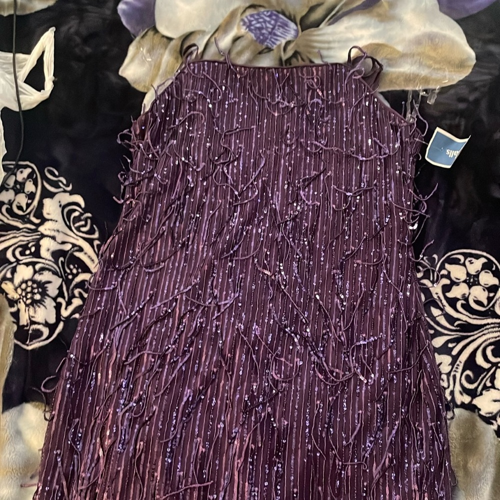 Purple flapper dress